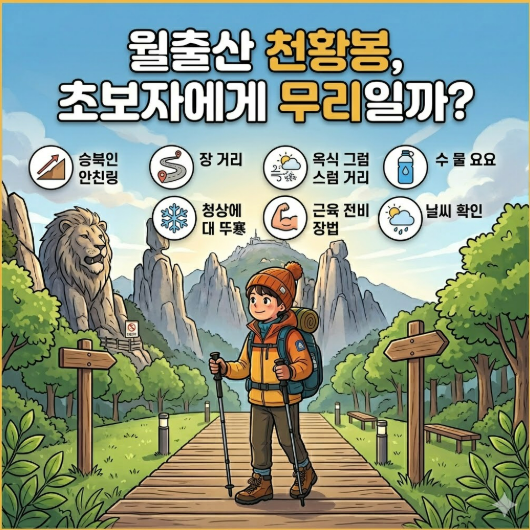 월출산 천황봉, 초보자에게 무리일까? 정상 코스 도전 전 알아야 할 8가지
