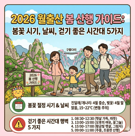 2026 월출산 봄 산행 가이드: 봄꽃 시기, 날씨, 걷기 좋은 시간대 5가지 썸네일