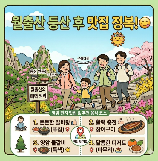 월출산 등산 후 뭐 먹을까? 영암 로컬 맛집 음식 코스 5가지
