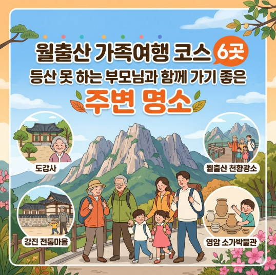 월출산 가족여행 코스 6곳｜등산 못 하는 부모님과 함께 가기 좋은 주변 명소