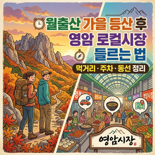 월출산 가을 등산 후 영암 로컬시장 들르는 법｜먹거리·주차·동선 정리